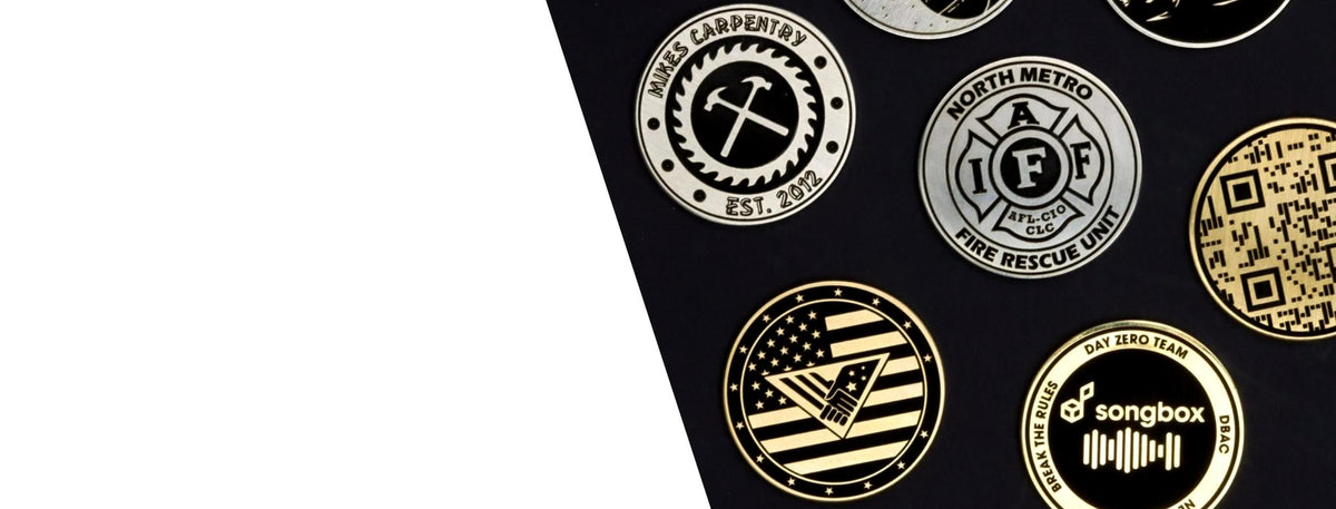 Custom challenge coins fast with no minimum quantity. 