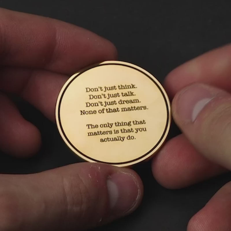 "So Do" Quote- Motivational Coin